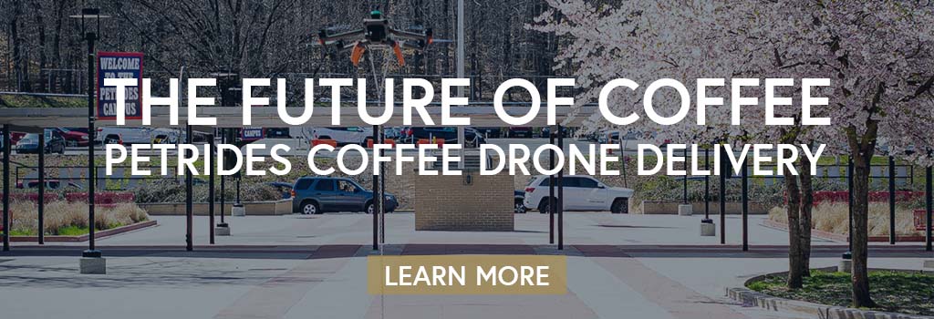 petrides school coffee drone delivery
